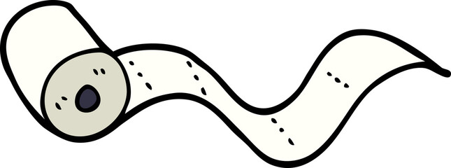 cartoon doodle toilet roll