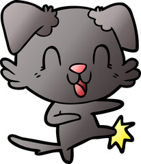 laughing cartoon dog