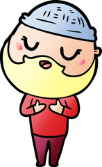 cartoon man with beard