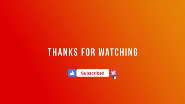 Thanks for watching with notification, subscribe and like for videos