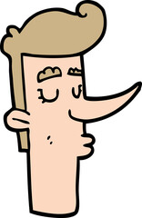 cartoon arrogant man