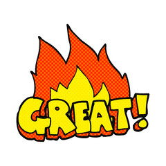 GREAT! freehand drawn comic book style cartoon symbol