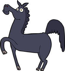 funny cartoon horse © lineartestpilot
