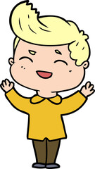 cartoon man laughing