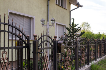 Elegant Wrought Iron Fence