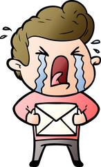 cartoon crying man