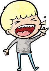 cartoon laughing man