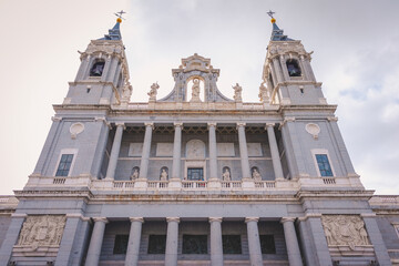 Fototapeta na wymiar La Almudena Cathedral in Madrid, Spain