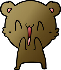 happy bear cartoon