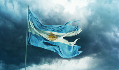  Argentina, Argentine Republic - Waving Flag