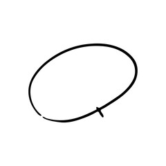 hand drawn speech bubbles set on transparent background. PNG