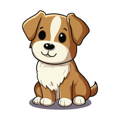 Fototapeta na wymiar cute dog vector illustration