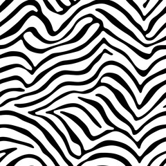 Fototapeta na wymiar Vector Optical Illusion Black and White Seamless Pattern. Mesmerizing vector optical illusions with black and white seamless patterns.