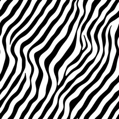Vector Optical Illusion Black and White Seamless Pattern.  Mesmerizing vector optical illusions with black and white seamless patterns.