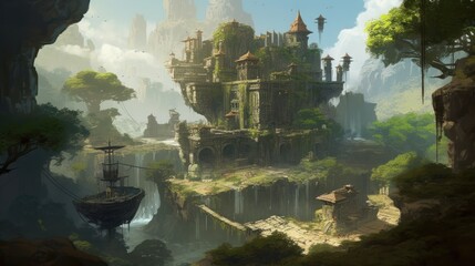 RPG Fantasy Game Art Background