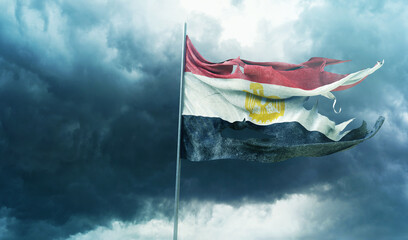 Egypt, Arab Republic of Egypt - Waving Flag