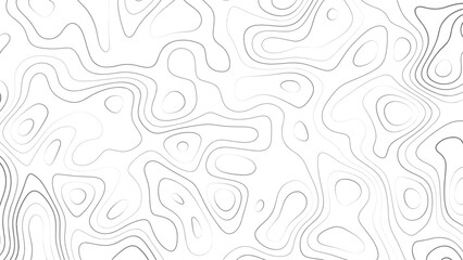 Background of the topographic map. Topographic map lines, contour background. Geographic abstract grid. EPS 10 vector illustration.