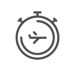 Airport related icon outline and linear vector.