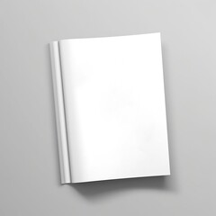 white blank cover book