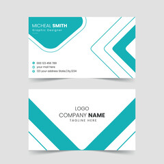 Naklejka na ściany i meble Creative and modern business card template