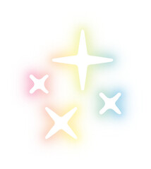 Fototapeta premium Set of Star neon