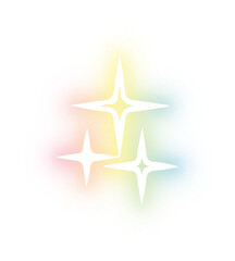 Obraz premium Set of Star neon