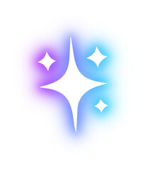 Obraz premium Set of Star neon