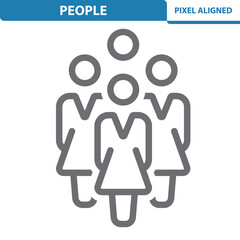People Icon. Woman, Women, Group