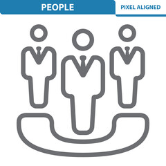 People Icon. Telephone, Conference Call