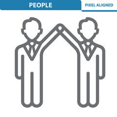 People Icon. Businessman, Man