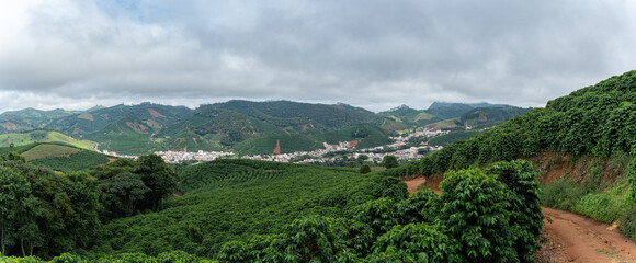 Stunning panoramic view of Caparao Park, Brazil's best coffee producer