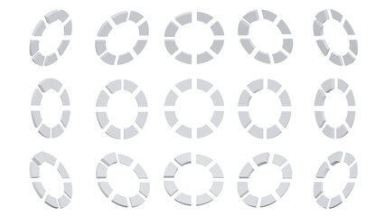 3d render icon loading icon with 3d render style white color