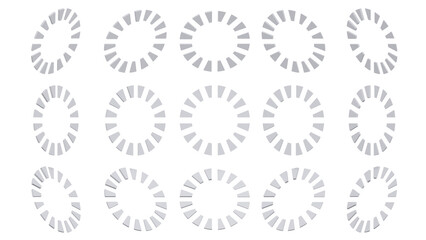 3d render icon loading icon with 3d render style white color