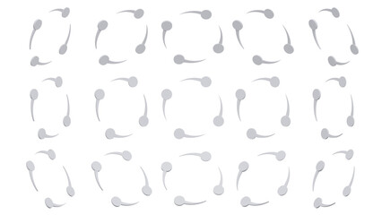 3d render icon loading icon with 3d render style white color