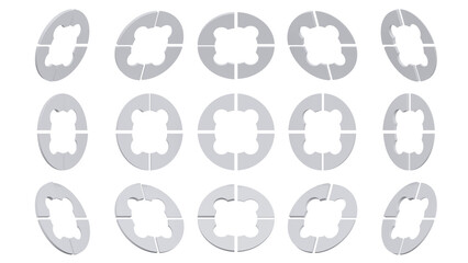 3d render icon loading icon with 3d render style white color