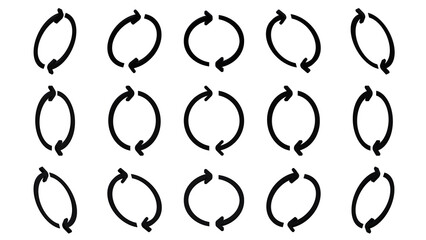 3d render icon loading icon with 3d render style black color