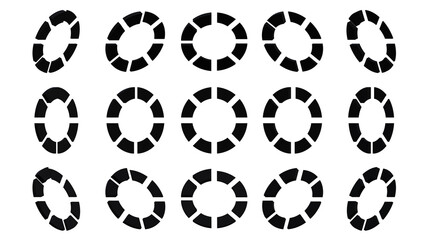 3d render icon loading icon with 3d render style black color