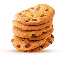 Six raisin cookies