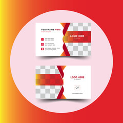 Corporate Business card template vector design, modern business card design template, Business Company card, Personal visiting card with company logo, Creative and modern business card template.