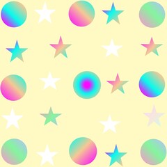 Gradient soft color blue, peach, yellow, green, light purple, and white for wallpaper and background