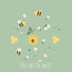 gift card for summer sunny honey days