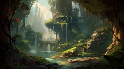 RPG Fantasy Game Art Background
