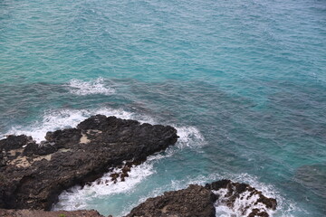 Beautiful Hawaii with its mountains, beaches, sunsets, and palm trees 
