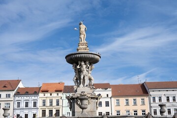 Samson fountain Přemysl Otakar II square. you will find the well-known symbol of České...