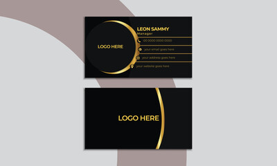 Luxury Business Card Design.Simple And Modern Name Card template.
