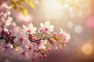 Obraz na płótnie Canvas cherry blossom flowers