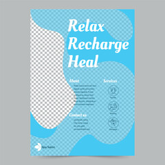 Spa Salon Flyer Template. A clean, modern, and high-quality design of Flyer vector design. Editable and customize template flyer