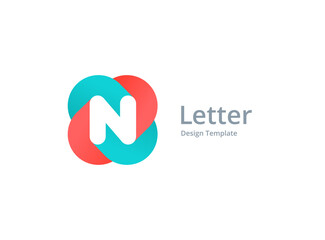 Letter N logo icon design template elements