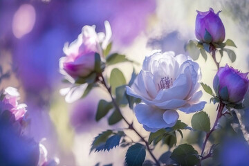 Plakat rose blossom flowers 