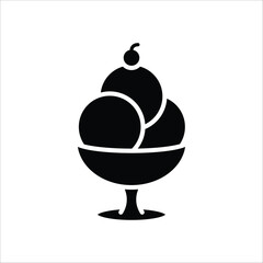 ice cream icon simple design art eps 10